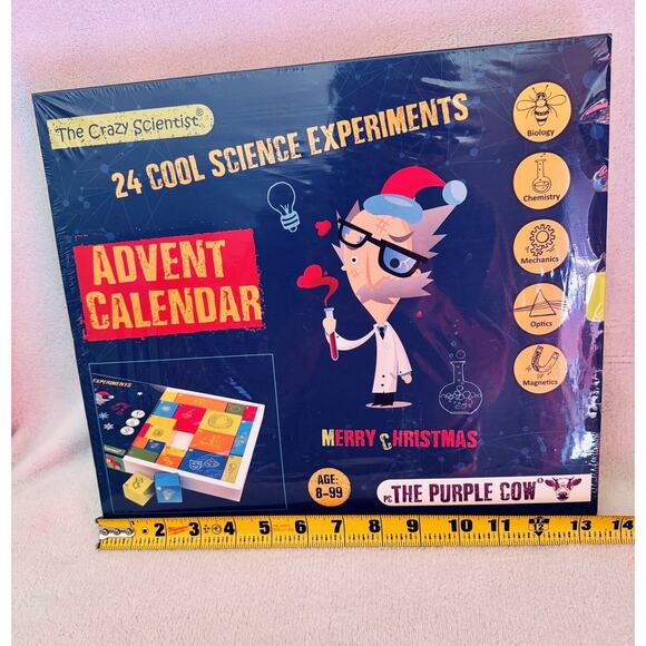 The Purple Cow Crazy Scientist Advent Calendar Daily Experiments Science READ - Picture 6 of 7
